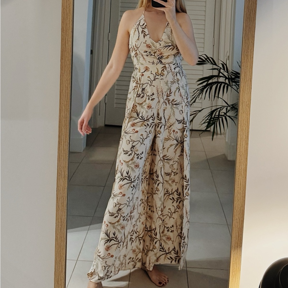 Summer floral jumpsuit